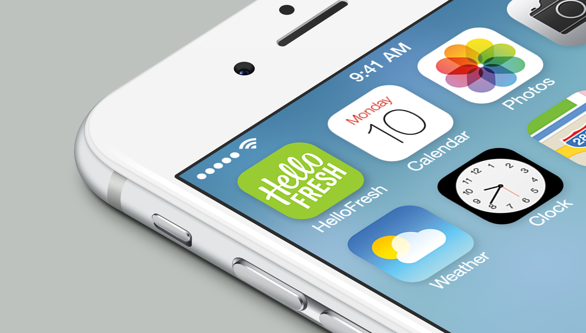 HelloFresh app icon on iPhone